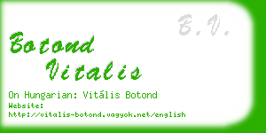 botond vitalis business card